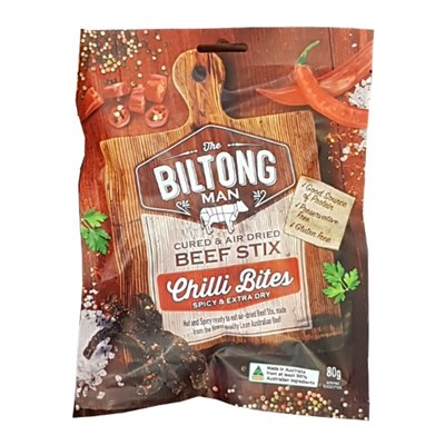 Biltongman Beef Chilli Bites Packets